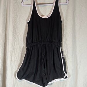 Shosho Black One Piece with White Accents